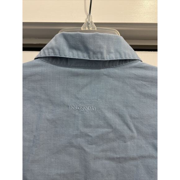 Patagonia SLICK CALM Vented Fishing Shirt, Quick Dry Blend Men's L, BLUE 52230 - Picture 9 of 13